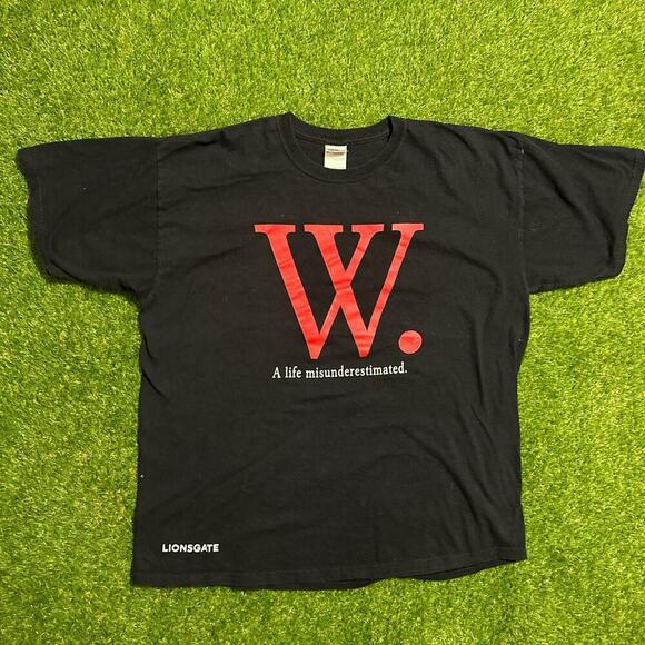 2008 "W." Lionsgate Movie Promo T-Shirt 'misunderestimated' - Picture 1 of 6